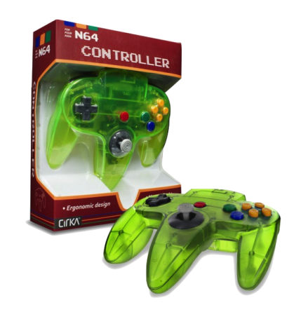 N64 Handkontroll (Jungle Green) Ny