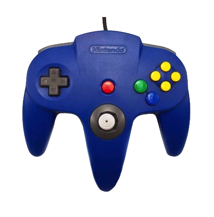 Nintendo 64 Handkontroll Blå/Blue beg original