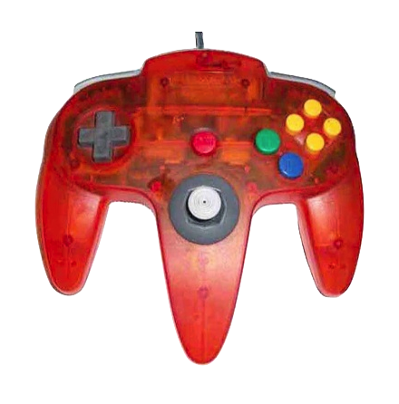 Nintendo 64 Handkontroll Fire Orange Transparent beg