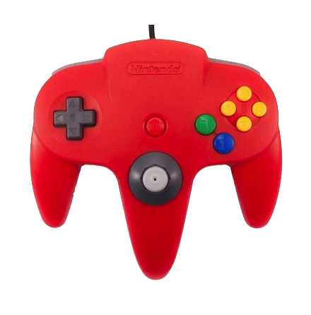 Nintendo 64 Handkontroll Röd/Red beg original
