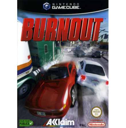 Burnout - Nintendo Gamecube - PAL/EUR/SWD (SE/DK Manual) - Complete (CIB)