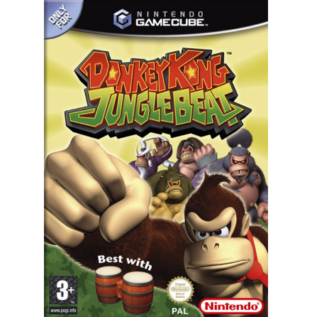 Donkey Kong Jungle Beat - Nintendo Gamecube - PAL/EUR/SWD (SE/DK Manual) - Complete (CIB)